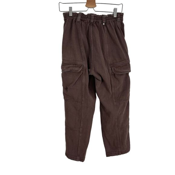PacSun Elastic Waist Cargo Jeans – Brown Utility Streetwear – women’s M - Picture 5 of 12